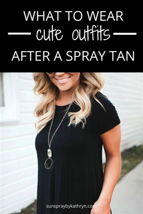 what to wear after spray tanning